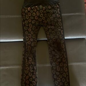Black Leopard Print Leggings
